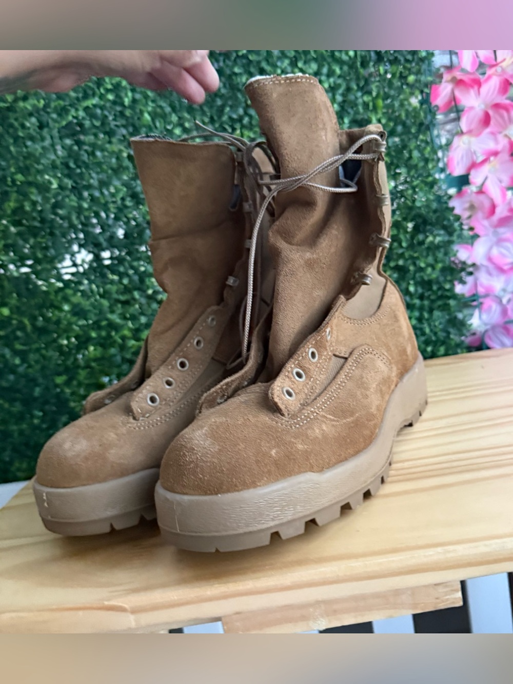McRae US Army Combat Boots Men’s 8.5R Tan Suede Vibram USA NWT - Picture 7 of 8